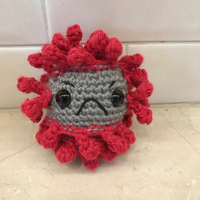 Ravelry: Coronavirus Amigurumi pattern by Claire Olivia Golden