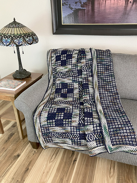 Mosaic Nine-Patch Afghan