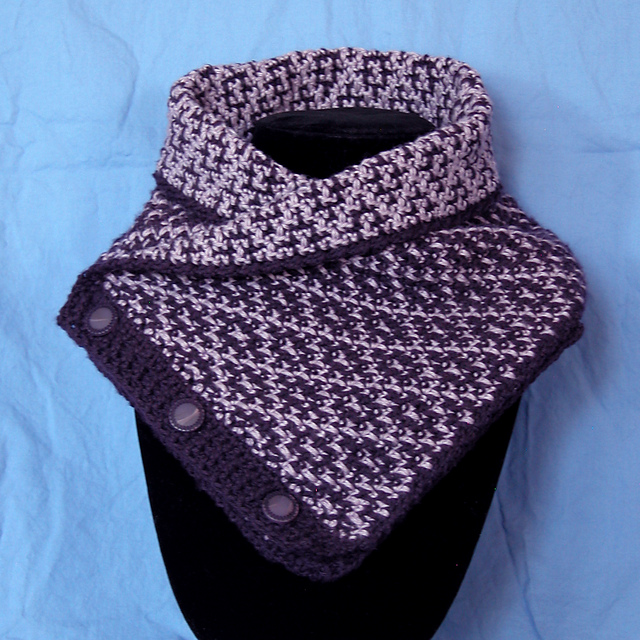 Reversible Buttoned Neck Warmer