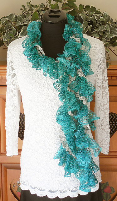 Mesh & Lace Scarf