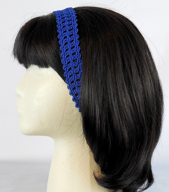 Blue Lattice Headband