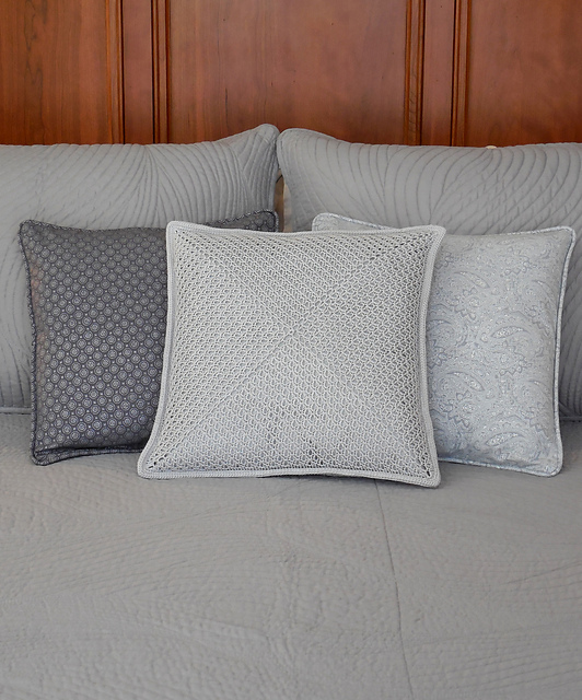 Silver Leaf Solid Pillow