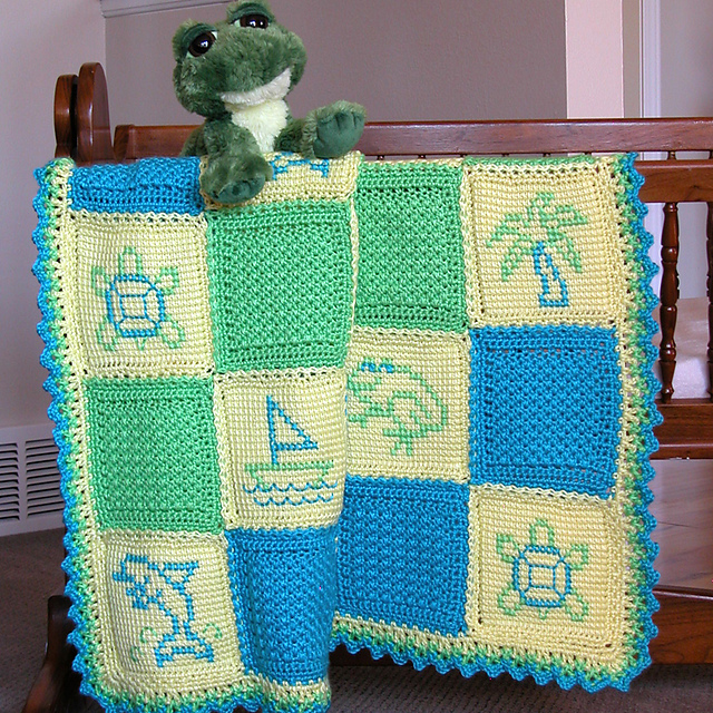 Caribbean Twin Boy Afghan