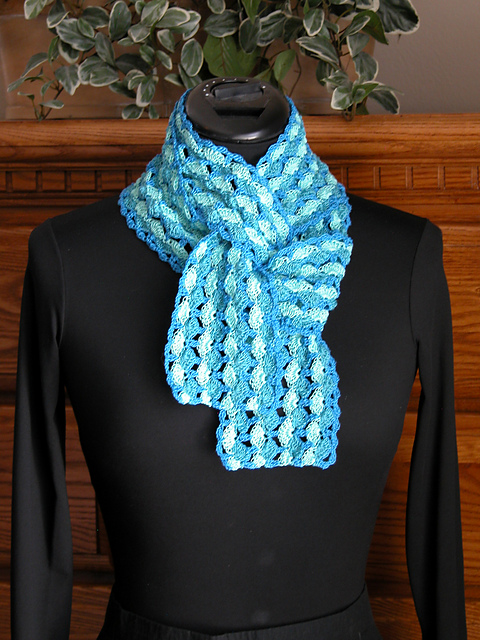 Waves of Blue Scarf