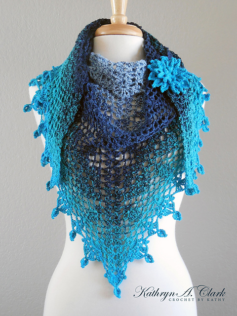 Ocean Breeze Gradient Shawl