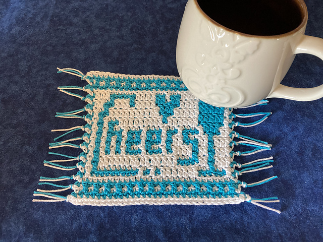 Mosaic "Cheers" Coaster