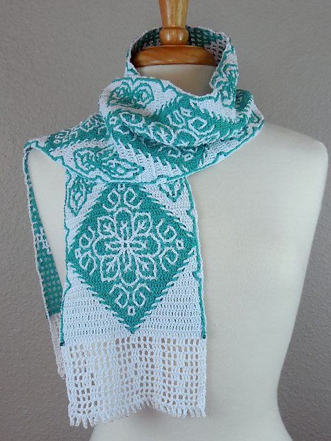 Diamond Medallion Scarf