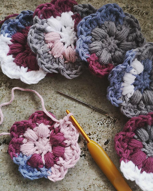 Scrap Yarn Scrubbie