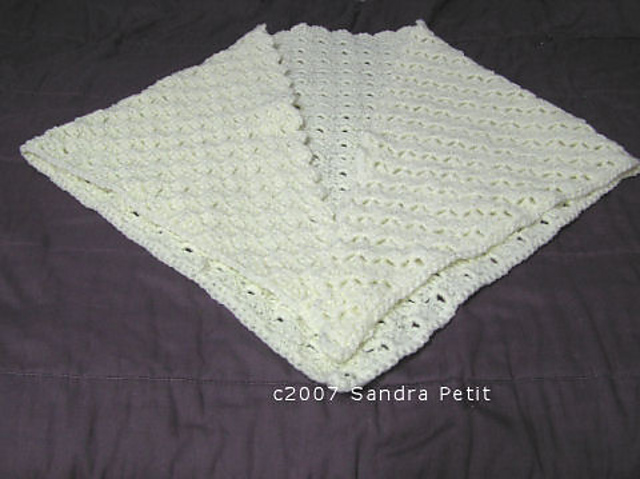 Triangle Brushed Acrylic Shawl