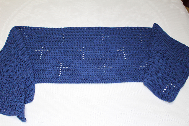 Filet Cross Shawl