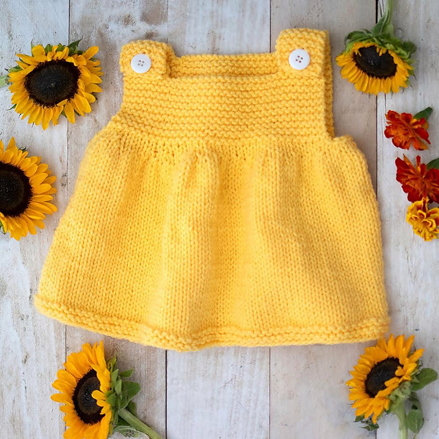 Easy Knit Baby Dress