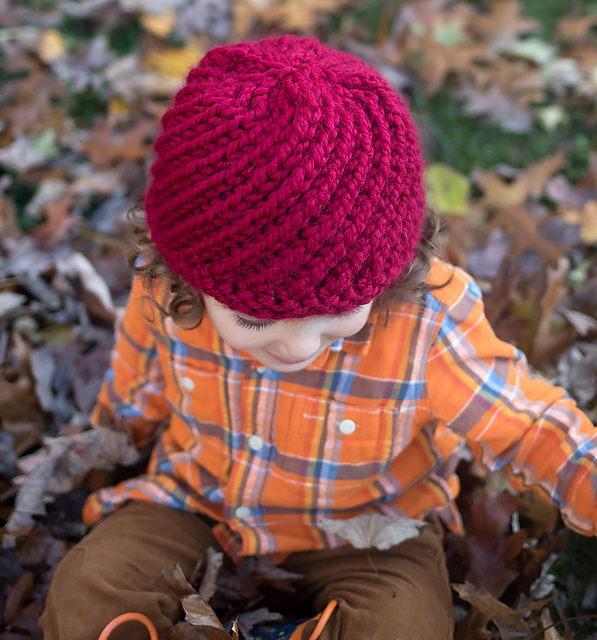 Kid's Cranberry Swirl Hat