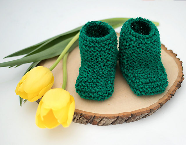 Garter Stitch Booties