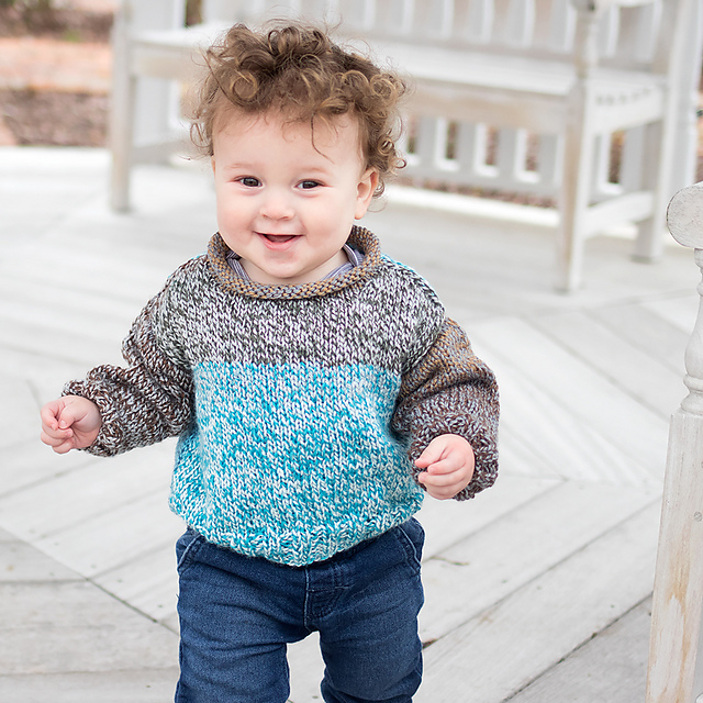 Ravelry Beginner Baby Sweater pattern by Gina Michele