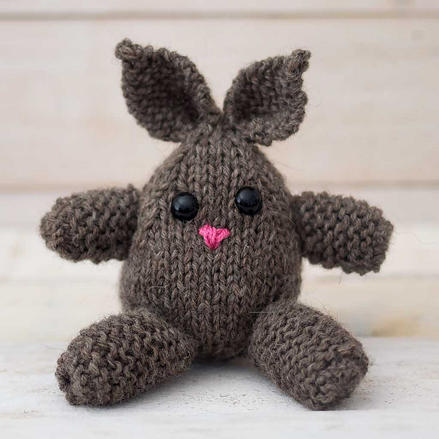 Flat Knit Plush Bunny