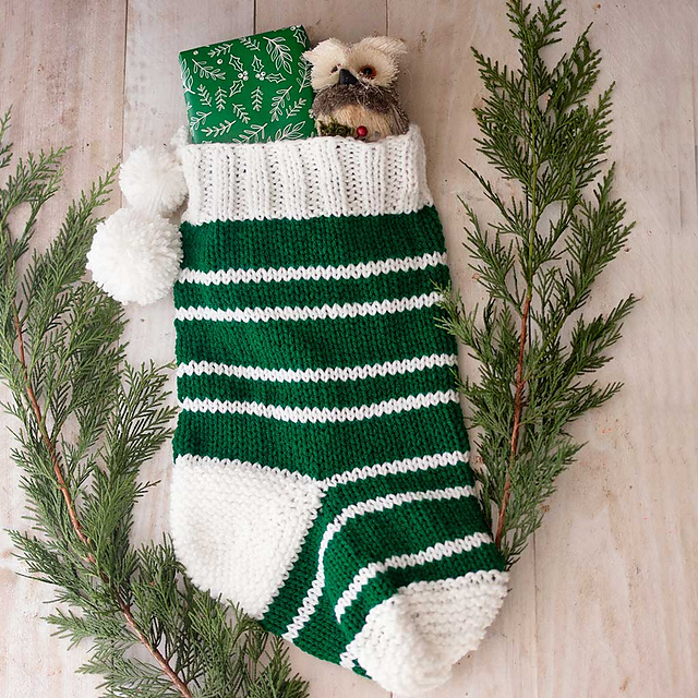Stripe Christmas Stocking