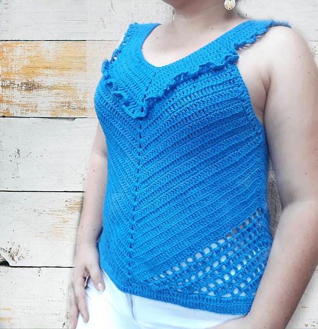 Blusa Sky Crochetcosas