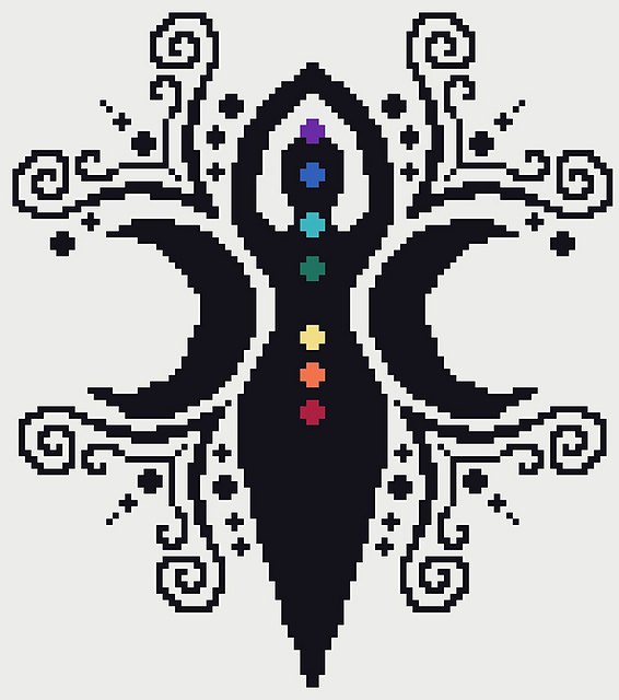 Chakra Goddess C2C Afghan
