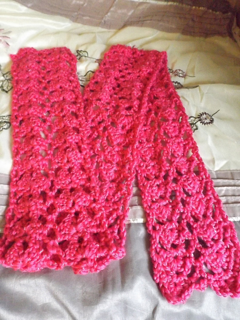 No 3 Trellis Shell Scarf
