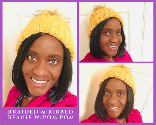 Braided & Ribbed Beanie Hat
