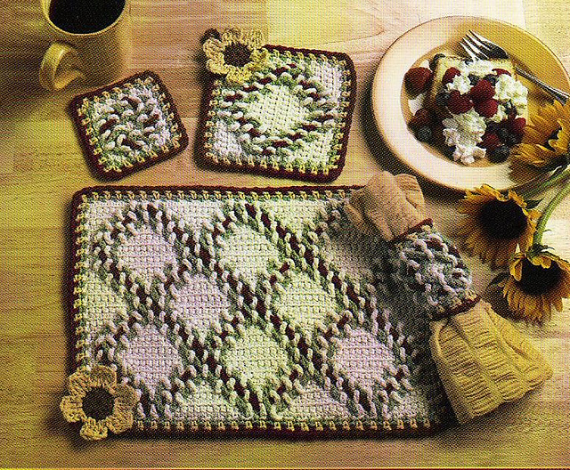 Sunflower placemat set