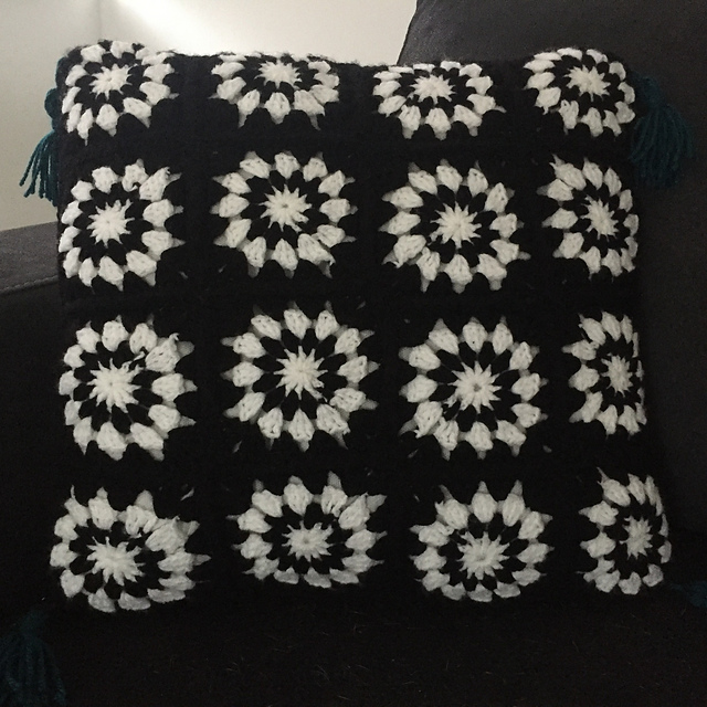 Granny Square Pillow Case