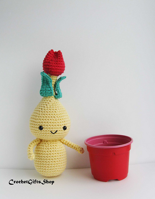 Amigurumi Flower Tulip Bulb