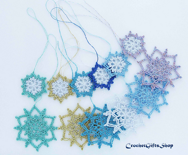 Christmas Snowflakes set of 2