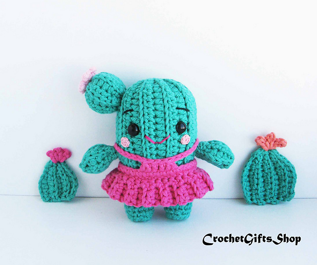 Cactus in Skirt Overalls