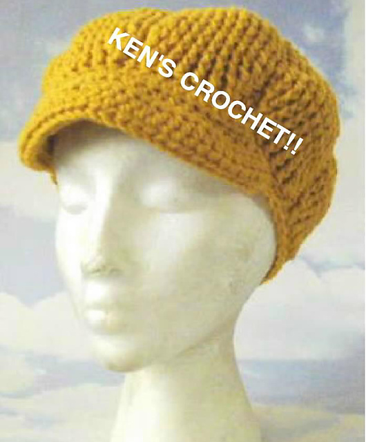 Thick Ribbed Brimmed Newsboy Cap