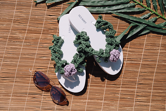 Botanical Nori Flip Flops