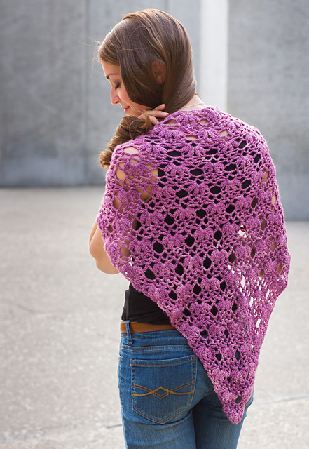 Falling Blossoms Shawl