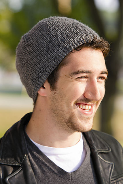 Stockinette Hat Ribbed Version