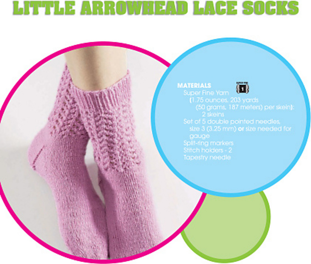 Little Arrowhead Lace Socks