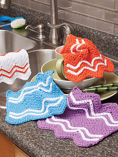Easy Chevron Dishcloth