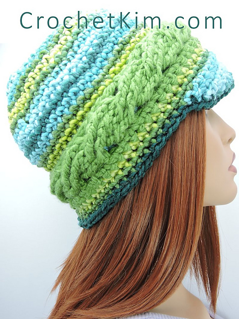 Braided Brim Beanie