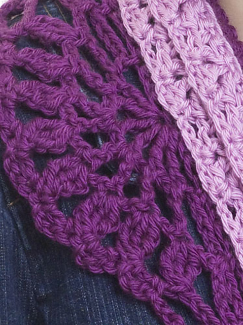 Crocheted Layered Scarf