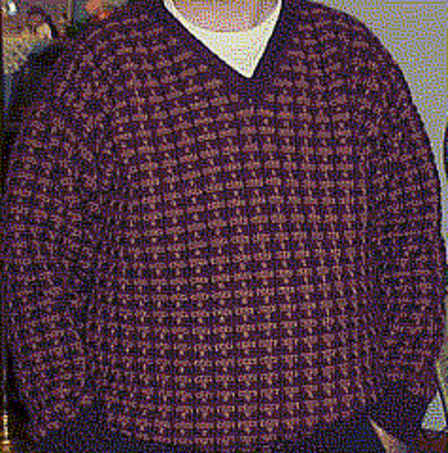 Man's Two-Toned Pullover
