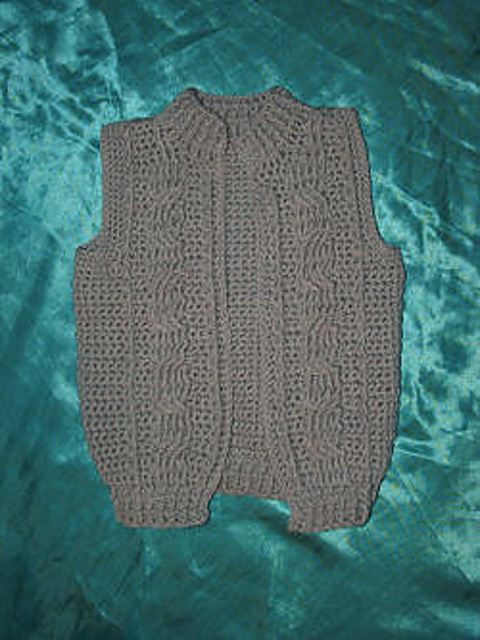 Childs Cable Zip Front Vest