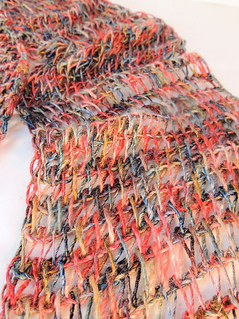 Tunisian Drop Stitch Scarf
