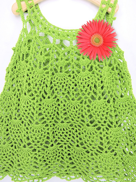 Pineapple Cascade Baby Dress