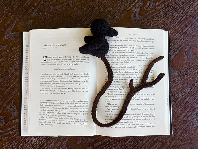 Ravelry: Crow and Branch Bookmark pattern by Lily White