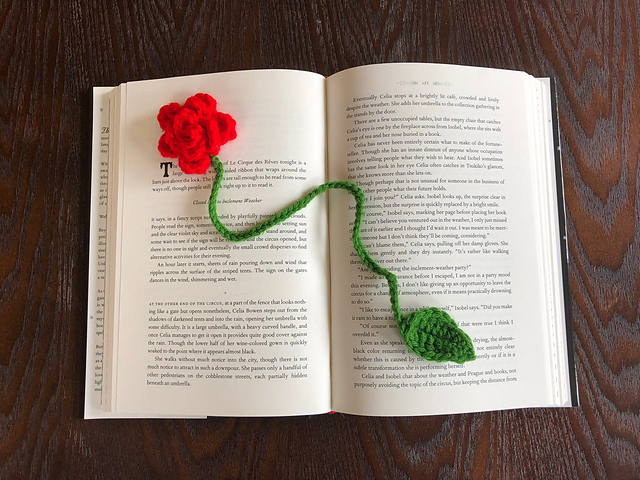 Ravelry: Rose Bookmark pattern by Lily White