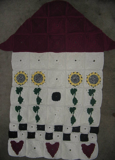 Sunflower Patch Birdhouse Rug