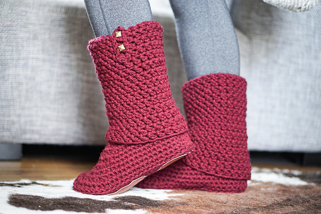 Boot style slippers