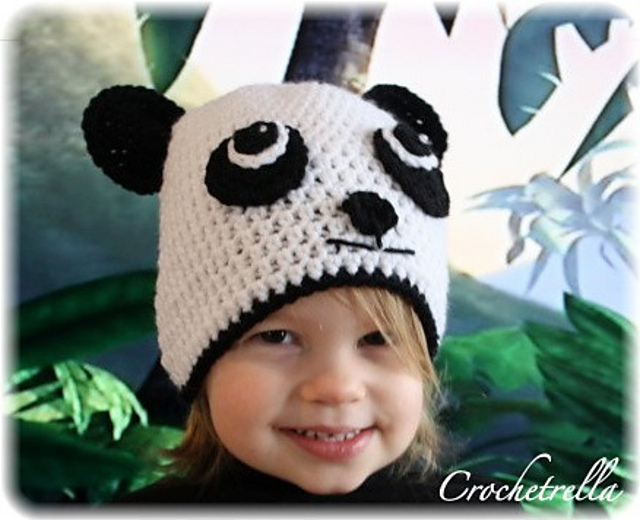 Crochet Panda Bear Hat