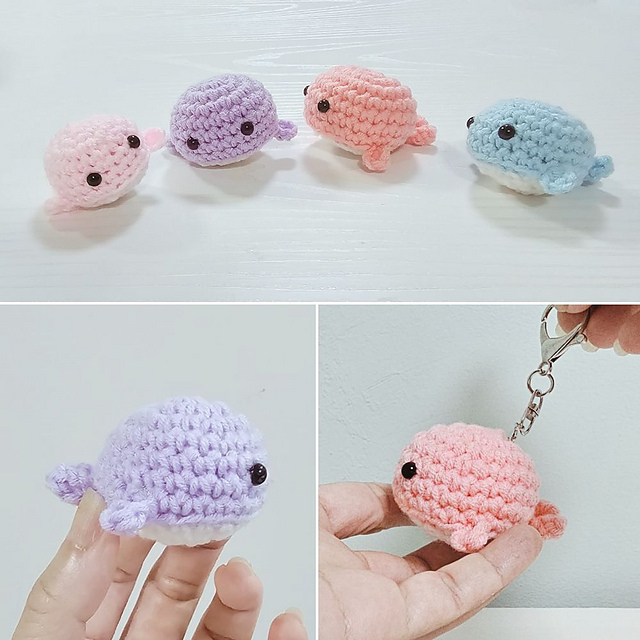 Baby Whale Keychain