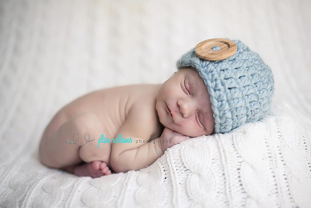 Extra Bulky button beanie