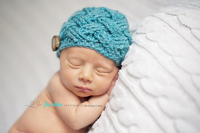 The entrelac beanie