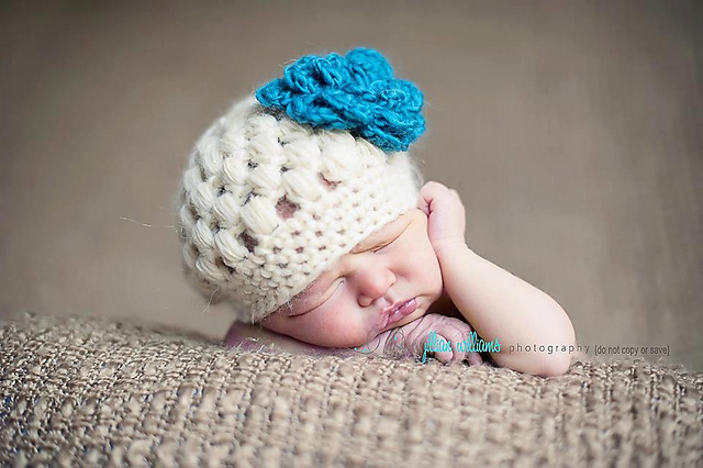 puff stitch beanie